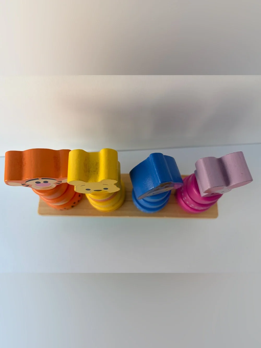 Just Play Disney Wooden Toys Winnie the Pooh Balance Blocks, 17-Piece Set